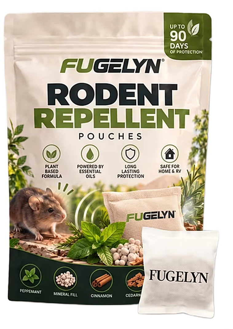 FUGELYN Rodent Repellent Pouches bag and a pouch