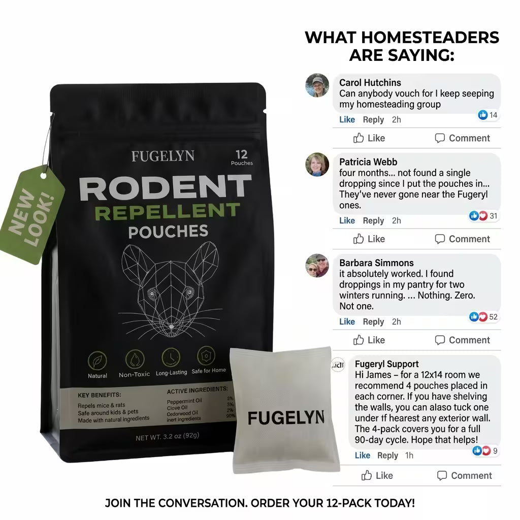 Place These Pouches Where Mice Enter —And Watch Them Never Come Back.