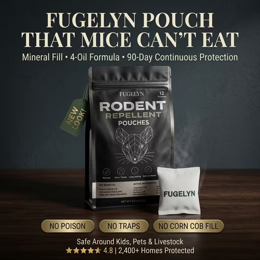Place These Pouches Where Mice Enter —And Watch Them Never Come Back.