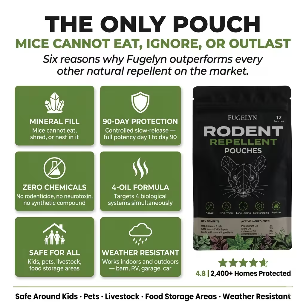 Place These Pouches Where Mice Enter —And Watch Them Never Come Back.