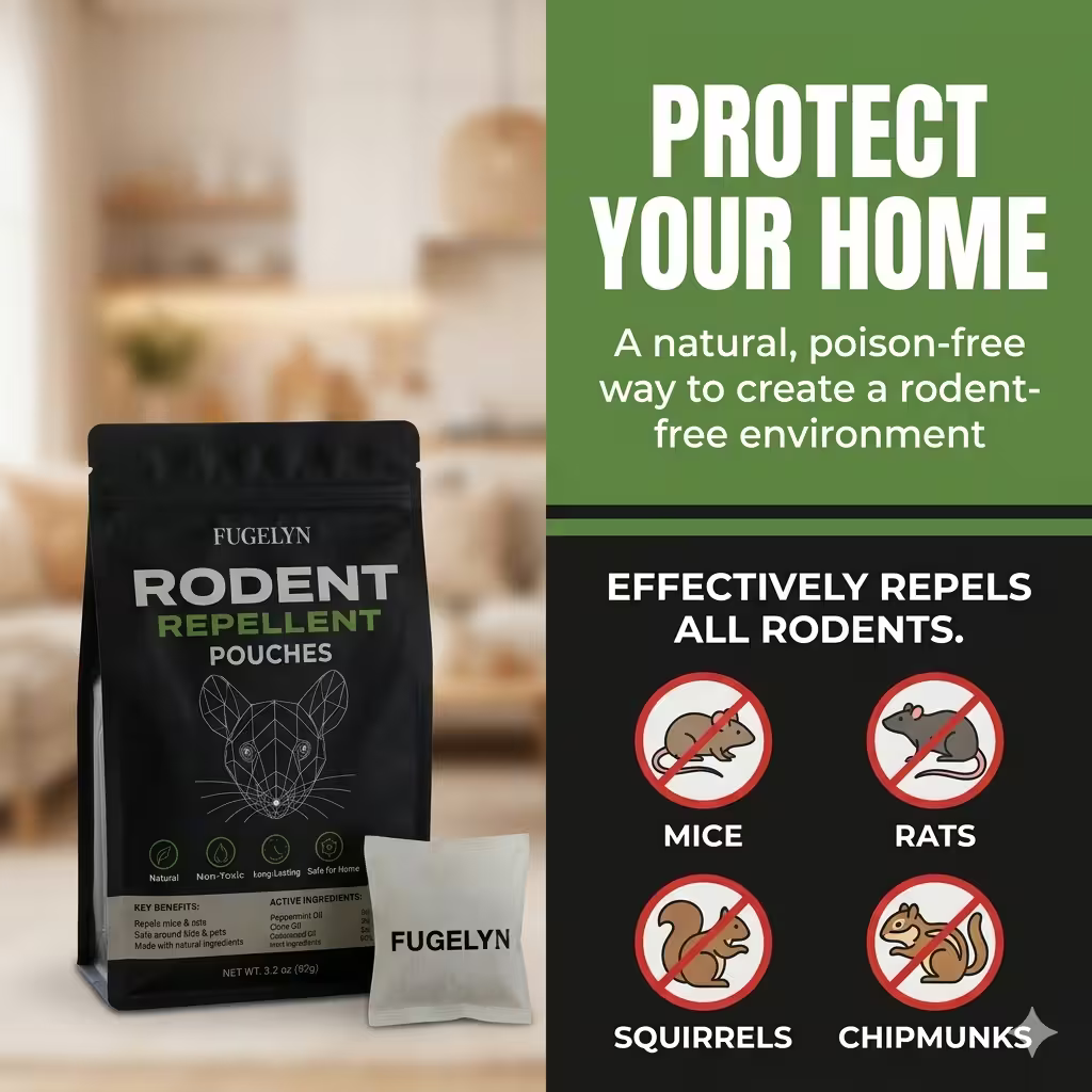 Place These Pouches Where Mice Enter —And Watch Them Never Come Back.