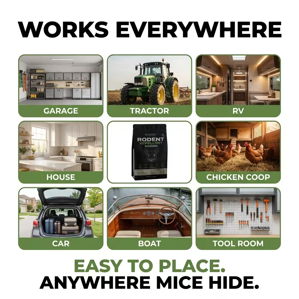 Place These Pouches Where Mice Enter —And Watch Them Never Come Back.