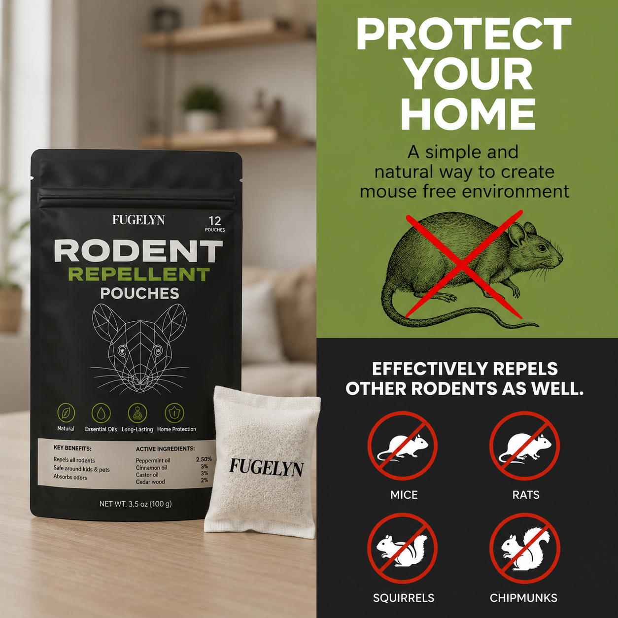 Stop Mice For Months With One Pack, No Traps to Check