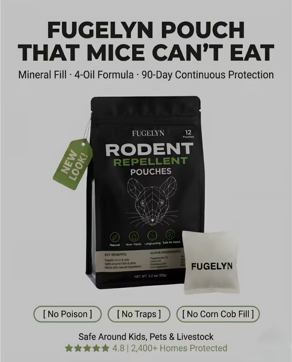 Place These Pouches Where Mice Enter —And Watch Them Never Come Back.