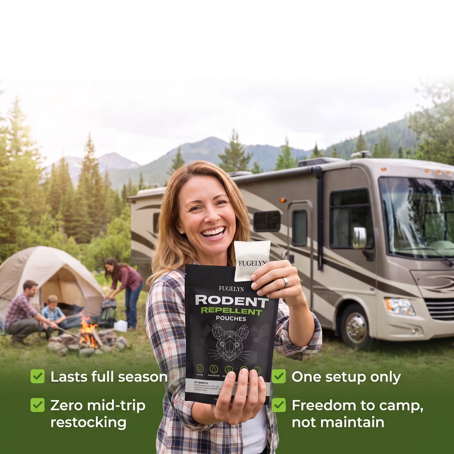 RV Mouse Repellent Pouches — Place Once. Lock The Door. Open To Nothing In Spring