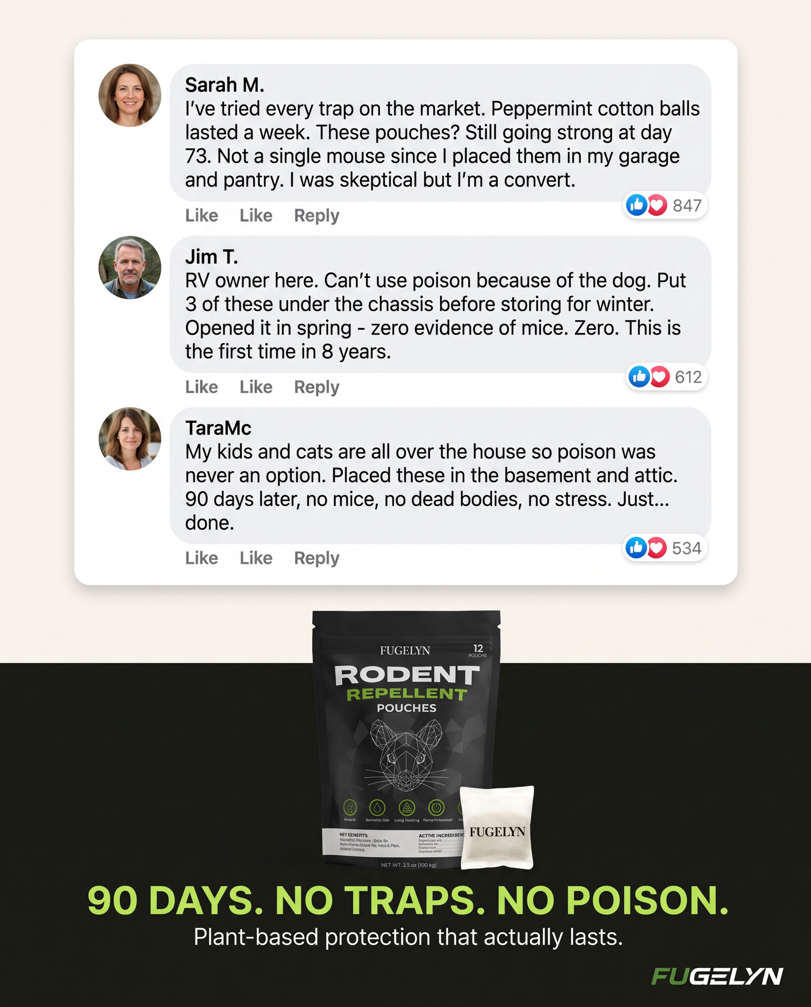 Stop Mice For Months With One Pack, No Traps to Check