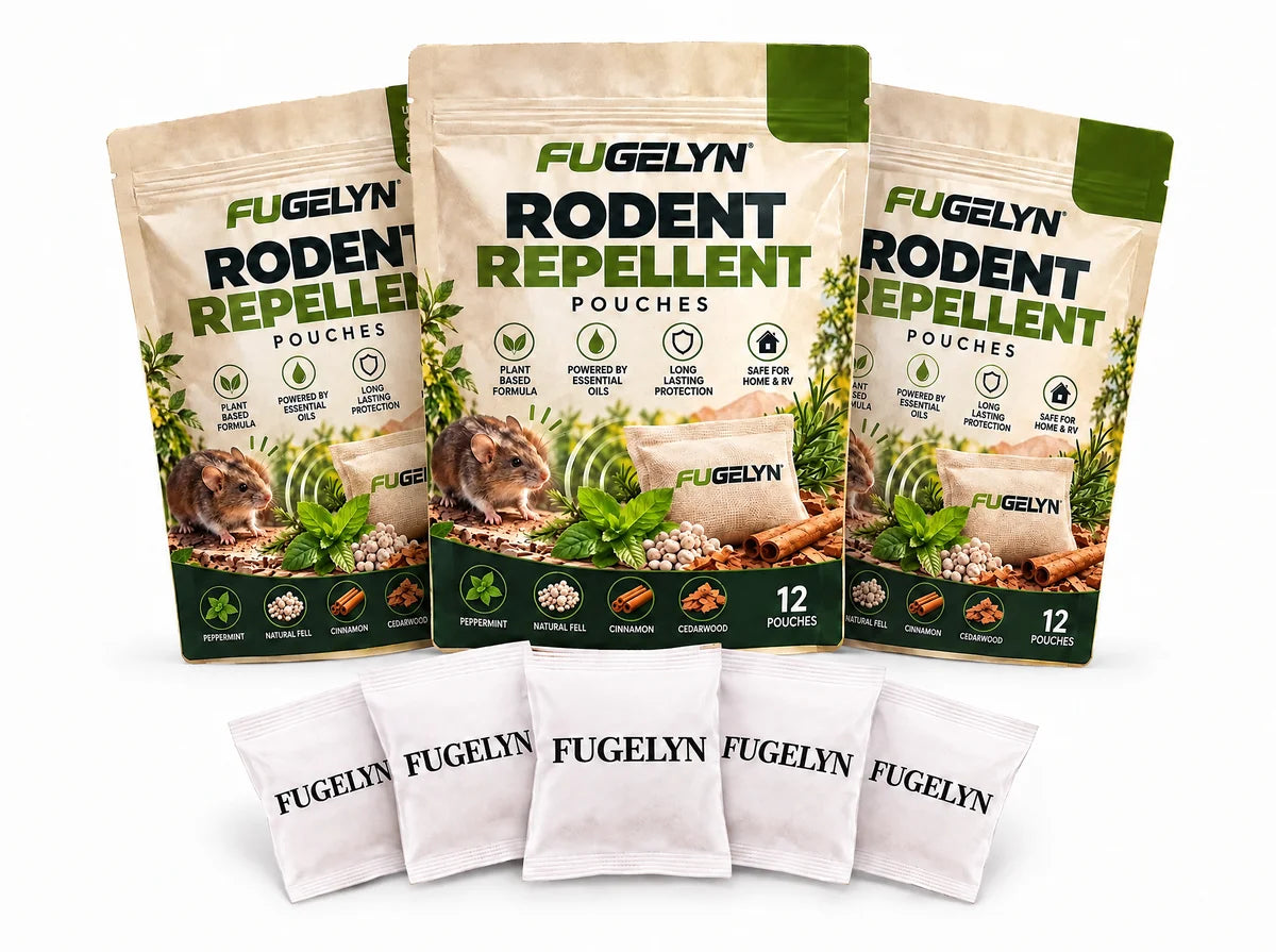 FUGELYN Rodent Repellent Pouches bags and white pouches